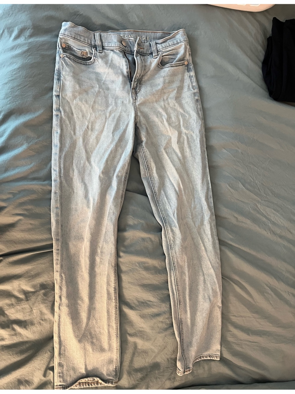 American Eagle Outfitters Light Blue Straight Leg Jeans